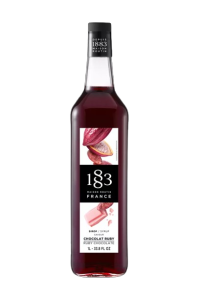 1883 MAISON Routin Ruby Chocolate Syrup 1L - Premium French Chocolate Flavor Syrup
