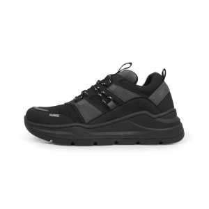 NAZ VEYRON - Sepatu Sneakers Premium Pria Kasual Hiking Santai Hitam Sepatu Travelling Pria LOKAL