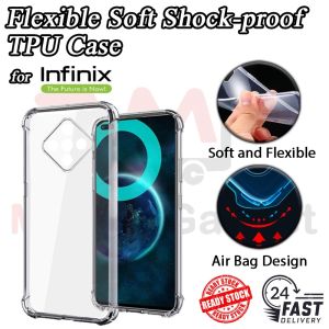 Infinix GT 30 Pro/Note 50s/50X/50 Pro Plus/30/ Hot 60/60i/50/50i/40i/40 Pro/ 30/ Zero Neo/ X Pro/ Smart 10 Plus/9/8/ 6 Flexible Soft TPU Clear Case Shockproof Casing