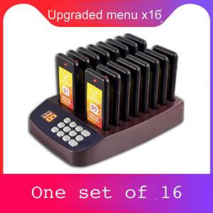 Wireless Calling Paging System Beeper Page with Buzzers for Restaurant Clinic Coffee Shop Food Truck