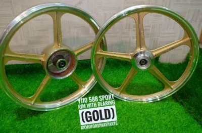 Y110/SS YAMAHA 588 SPORT RIM WITH BEARING ( GOLD )
