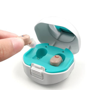 Newest Upgrade USB Rechargeable Digital Hearing Aid with Charging Case 1 Pair Audiphone Hearing Device Sound Amplifier