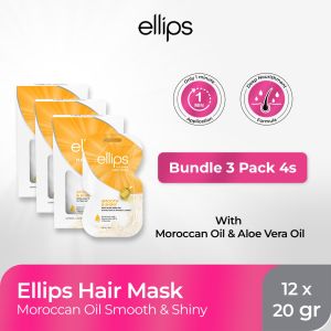 Ellips Hair Mask Bundling 3 - Moroccan Oil - 12 x 20 gr