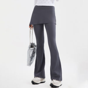 Legging Cutbray Olahraga Wanita Celana Rok 2 in 1 High Waist Nyaman Elastis untuk Yoga Pilates Gym & Lari