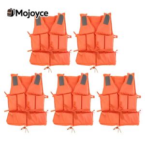 5 PCS Adult Life Vest With Whistle Boats Fishing Vest Swimming Drifting Vest for Boating Swimming Watersports