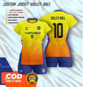 Jersey Volley Voli Wanita Custom Nama Nomor SSBW23