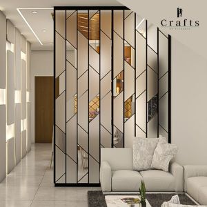 Custom Divider with Frosted Glass Divider/Pembahagi Hiasan dengan Frosted Glass dan Frame