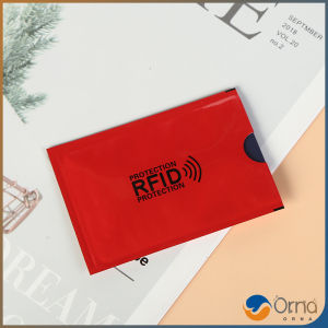 Orna ซองอลูมิเนียมใส่บัตรเครดิต กันขโมยข้อมูล RFID กันขโมย ปลอกการ์ดฟอยล์ bank card case