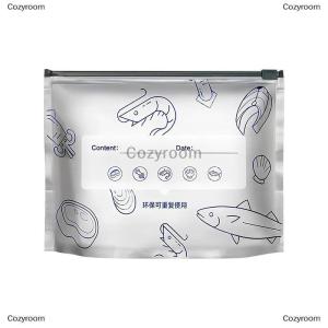 [COD] Cozyroom 10Pcs Bag Large Capacity Aluminum Foil Food Bag Leakproof Freezer Safe Kitchen Fresh Bag Fresh-keeping Reusable Zip Lock Bag