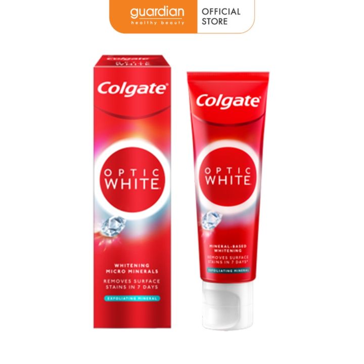 Kem Đánh Răng Colgate Optic White Plus Shine Hỗ Trợ Làm Trắng Sáng Răng 