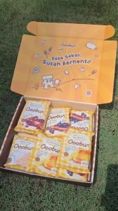 Ooobun Halal Mixed Flavoured Toast Set A (4 Flavours x 3 Packs 60g x 12)