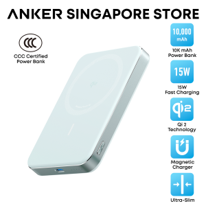 3C Power Bank Anker MagGo Powerbank CCC 10000mAh Slim Qi2 15W Magnetic Portable Wireless Charger A1664