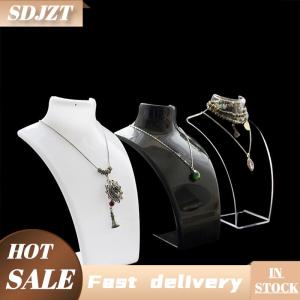 SDJZT Mannequin Bust Trang Sức Hiển Thị Giá Vòng Cổ Hiển Thị Chủ Trang Sức Tổ Chức Cho Tai Stud Bông Tai Đứng Chuỗi Vòng Cổ