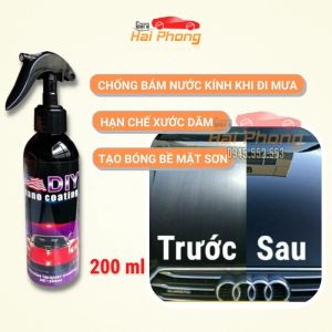 Chai xịt phủ nano chống nước kính phủ bóng sơn xe ô tô - Chống nước bề mặt kính cận kính mũ - DIY Nano Coat