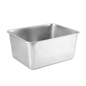 Low Entry Cat Litter Durable Stainless Steel Cat Litter with Low Entry Design Spacious Metal Pan for Pet2026