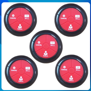 Restaurant Table Buzzer Pager Calling System Wireless Waiter Calling System Customer Call Bell for Restaurant/Hotel/Cafe/Bar/Hospital/Nursing Home/Waiter Service [1 Display 10 Call Buttons ](K-2000C)