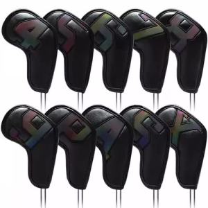 High-end golf iron head cover Iron head cover Wedge cover 4-9 ASPX 10pcs 6 colors