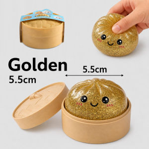 Dumpling Squishy Toy Slow Rising Stress Relief Soft Squeeze Toy Sensory Toy Cute Kawaii Food Squishy For Kids Girls Boys Adults Relaxing Desk Toy Stress Relief Toy Gift Birthday Gift