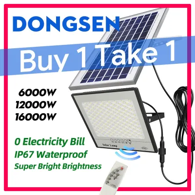 Original Solar Light Outdoor Lighting 16000W Solar LED Light Flood Lights Lampu solar IP67 Waterproof Street Light 太陽能燈戶外 led