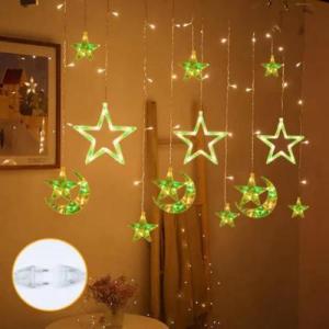 4M LED Eid al Fitr Lighting Diwali Curtain Fairy String Light Lampu Curtain Diwali Birthday Wedding Party outdoors Deco