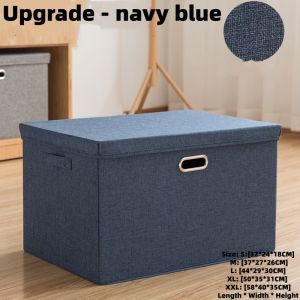 Foldable Storage Box | Linen Organizer | Large Capacity Organizer with Handles | Wardrobe Organizer | Home Storage