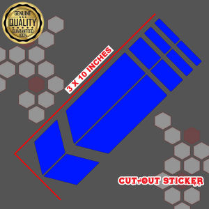 Motorcycle Fender Decal Sticker 3X10 Inches High Quality Vinyl Sticker