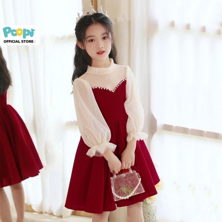 Premier Fabric| Váy dài tay linen babydoll phối ren - Lovekids -  LOVEKIDS.VN - Vietnamese Children Clothing Brands.