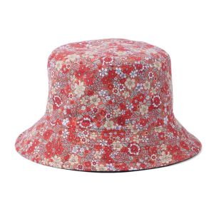 Women Girls Floral Fisherman Hat Spring Summer Sun Cap Fairy Bucket Hat Double Side Fashion Outdoor Travel Cotton Beach Hat Breathable Floral Print/Multicolor