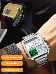 Binbond Oversized Dial Multifunction Sports Quartz Watch for Men