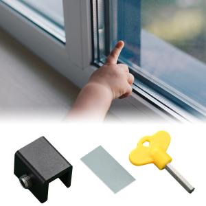 segolike Window Safety Lock Sliding Stopper Childproof Baby Durable Window Restrictor Window Lock Security Anti-Theft Lock for Kids