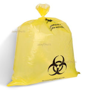 10PCS  Plastik Limbah Medis Kuning 61*81/80*100CM Kantong Sampah Medis Infeksius Infeksius Kuning 40μm