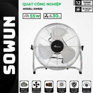 Quạt Công Nghiệp SOWUN SW828 Cánh Nhôm Cao Cấp Công Suất Lớn Làm Mát Nhanh