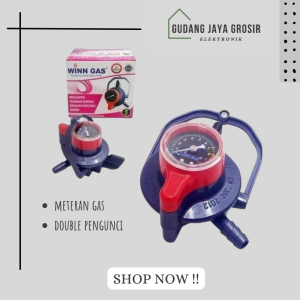 WINN Regulator Tekanan Rendah Doubel Lock W900M - Dengan Meter Tekanan