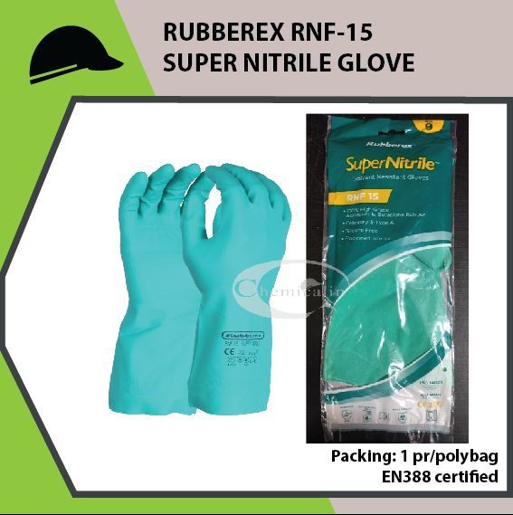 RUBBEREX RNF-15 SUPER NITRILE GLOVE Nitrile Gloves Good Grip