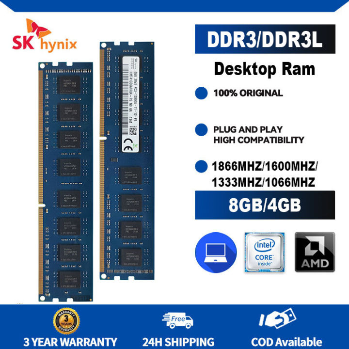 Hynix 8gb Ram Ddr3 1600mhz Desktop Sk Hynix Dual Channel Ddr3 Ram