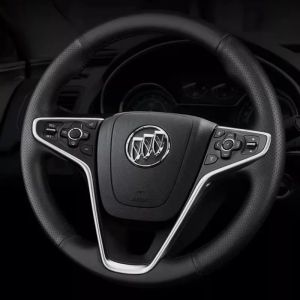 Kaly For Buick Regal GS 2014-2017 Vauxhall Opel Insignia (CT)A 2013-2017 Hand Stitched black Genuine Leather Car Steering Wheel Cover R6P8Q