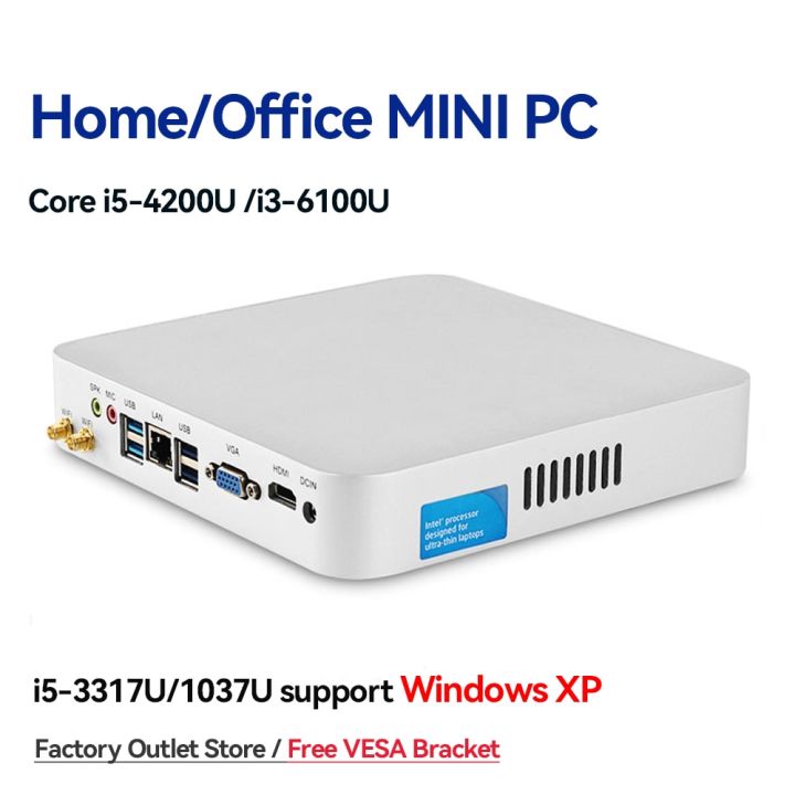 Mini PC HTPC Core i5 3317U 4200U Windows 10 Cooler Fan 8G RAM DDR3L ...
