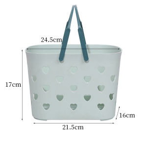 ตะกร้าสินค้า ตะกร้าเก็บของ ตะกร้าเอนกประสงค์ ตะกร้าพลาสติก ตะกร้า มีรูระบายน้ำ แบบมีหูหิ้ว ตะกร้าพลาสติกใส่ของอเนกประสงค์