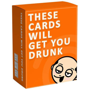 Drink Card Game Drunk Board Games Drinking Party Drink Night Fun - These Cards Will Get You Drunk Too - Orange Yellow - Game Cards