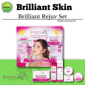 Brilliant Skin Rejuvenating Facial Set Whitening Skin Moisturizer with Hydroquinone Tretinoin