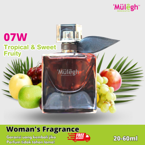 Mulegh Parfum - 07W 20-60ml | Parfum Wanita Wangi 12Jam 24Jam & 36Jam
