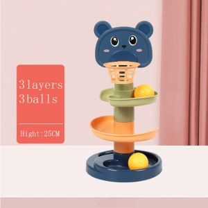 3/5/7 Layes Fun Rolling Slide Ball Kids Stacking Tower Gliding Ball Baby Children Early Educational Toy Balls Gifts