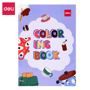 Deli Children Coloring Book / Buku Mewarnai Anak 12 Lembar Kertas 120G Berbagai Tema EN04X