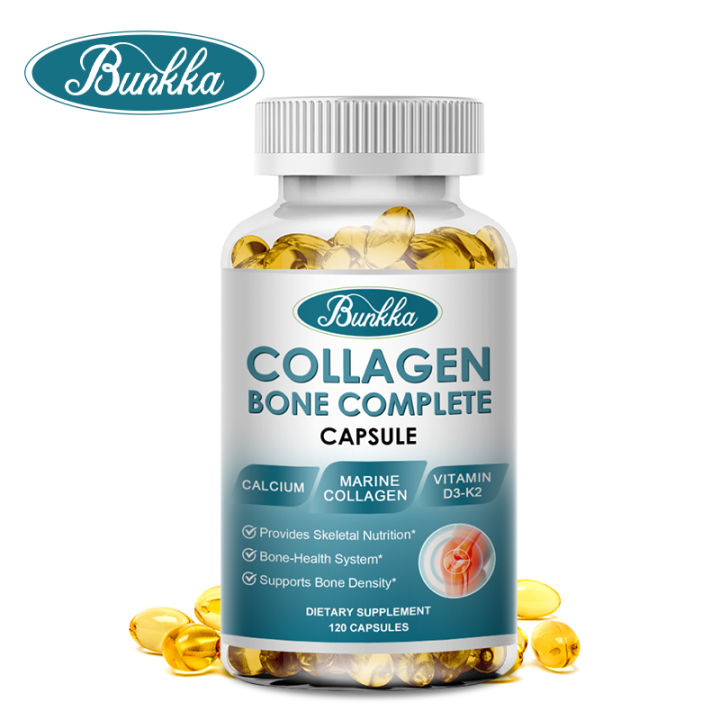 BUNKKA Collagen Calcium With Vitamin D & K2 Joint Health and Bone ...