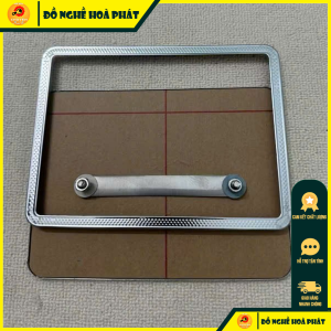 Khung biển số xe máyxe điện viền trơn chấm bichống nước có ốc đi kèm