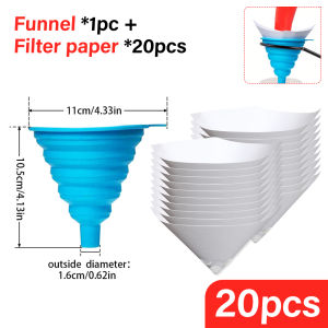 10/20/50/100Pcs Paint Paper Filter Spray Mesh Paper Filter Funnel Strainer Disposable Conical Straining Funnel Purifying Straining Funnel White Thicken Filter Conical Nylon Funnels Paper Tooln