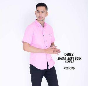 20 Warna Kemeja Pria Lengan Pendek Terbaru 2025 Promo Harga hitam Putih Marun Coklat