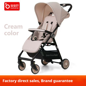Babaohao รถเข็นเด็กทารก A2pro-น้ำหนักเบาพับเก็บได้ที่นั่งปรับเอนได้พับมือเดียวรถเข็น4ล้อแบบพกพา