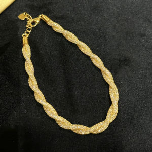 French-style zirconia-wrapped grid circular bracelet for women ins niche elegant versatile bracelet light luxury jewelry