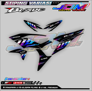 STRIPING VARIASI MOTOR HONDA BLADE / STICKER MOTOR HONDA BLADE VIETNAM STYLE